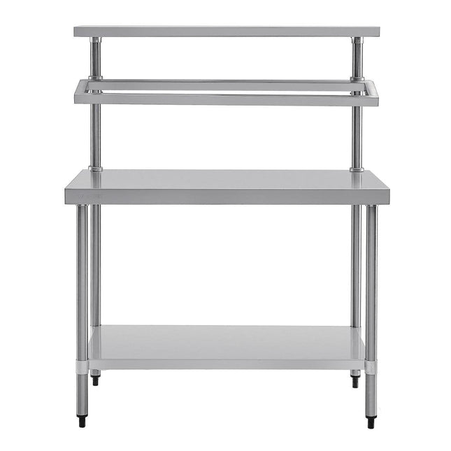 Vogue 304 Grade Stainless Steel Prep Station with Gantry 1200mm Length