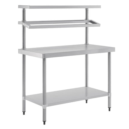 Vogue 304 Grade Stainless Steel Prep Station with Gantry 1200mm Length