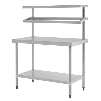 Vogue 304 Grade Stainless Steel Prep Station with Gantry 1200mm Length