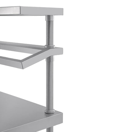 Vogue 304 Grade Stainless Steel Prep Station with Gantry 1200mm Length