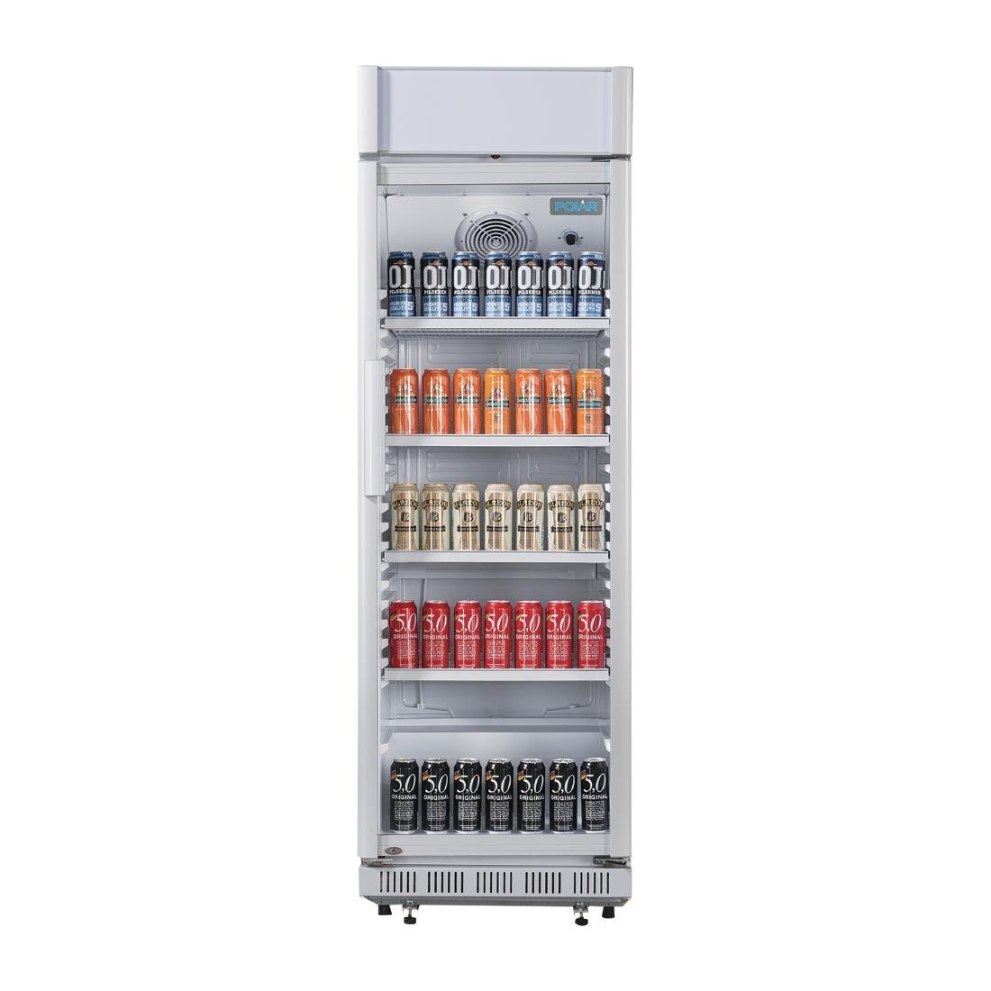 Polar C-Series Upright Display Cooler with Light Box 346Ltr ...
