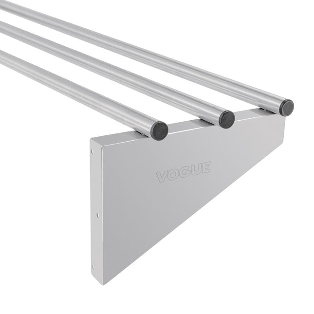 Vogue 430 Grade Stainless Steel Pipe Wall Shelf