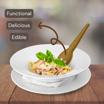 Edible Cheesy Garlic Spork - Box of 10