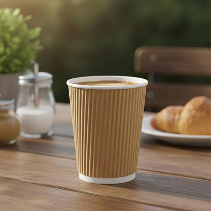 PakMax Kraft Corrugated Hot Paper Cups