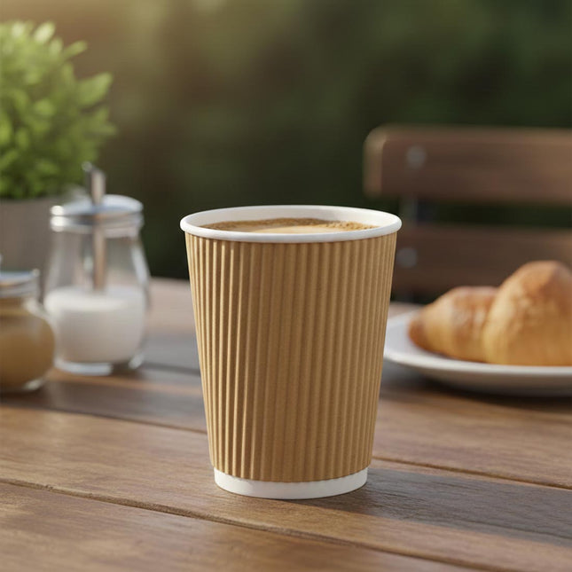 PakMax Kraft Corrugated Hot Paper Cups