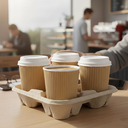 PakMax Kraft Corrugated Hot Paper Cups