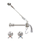 3Monkeez Cleaners Sink Concealed Wall Mount Spout with Wall Stops and Wall Bracket