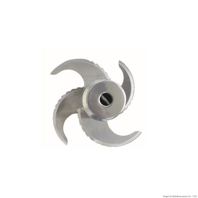Yasaki HR-12 food processor — stainless steel blade assembly