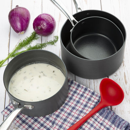 Vogue Anodised Aluminium Non Stick Sauce Pan 160mm