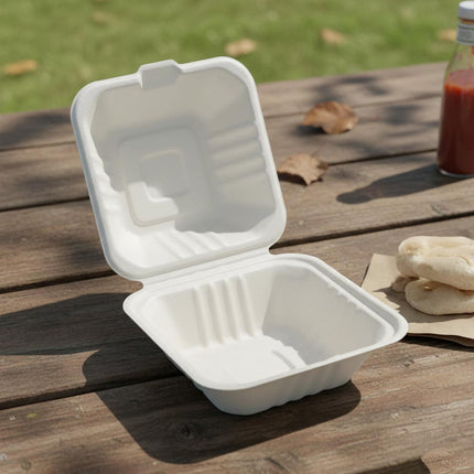PakMax Sugarcane Clamshells