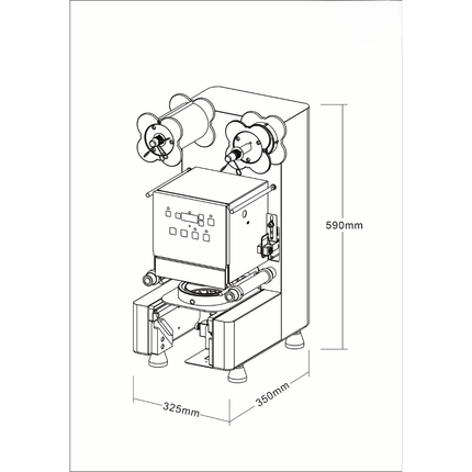 TéVera 95mm Automatic Cup Sealing Machine CS-95B - view 2