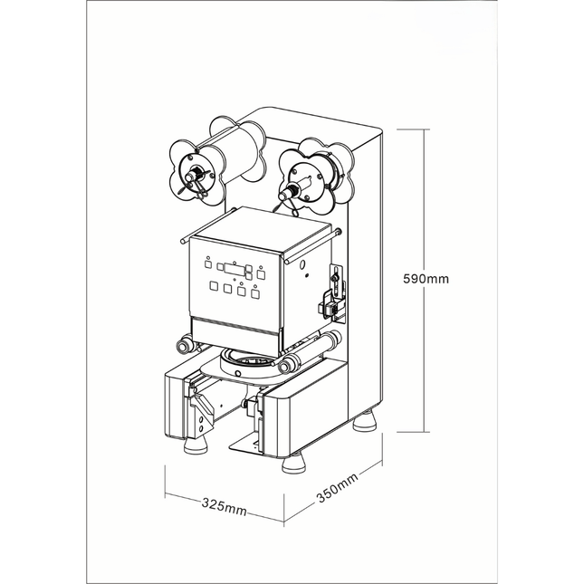 TéVera 95mm Automatic Cup Sealing Machine CS-95B - view 2