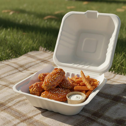PakMax Sugarcane Clamshells
