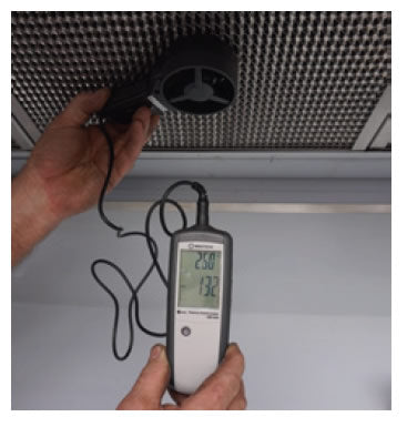Simco DH1500-850D ductless exhaust hood — filter detail