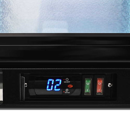 AG Three 3 Hinged Door Bar Fridge Black BEER3