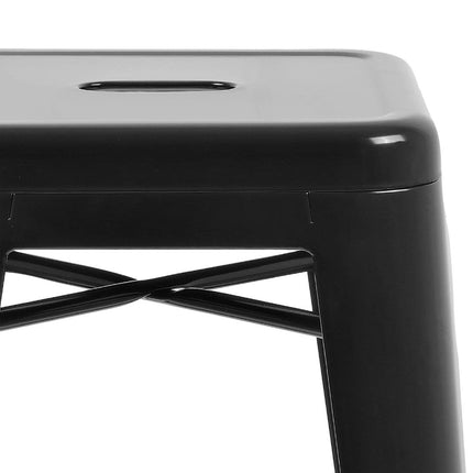 Bolero High Metal Bar Stools Black (Pack of 4)