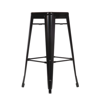 Bolero High Metal Bar Stools Black (Pack of 4)