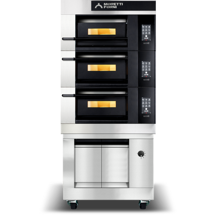 Moretti Forni serieX Triple Deck Oven on Prover 475 x 735mm COMP X50E/3/L