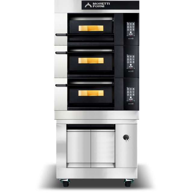 Moretti Forni serieX Triple Deck Oven on Prover 475 x 735mm COMP X50E/3/L
