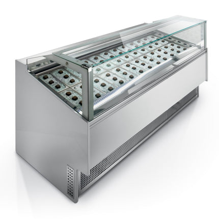 Frigomeccanica TWIN - Ventilated Gelato Showcase | 18 Pan TWIN 18 L