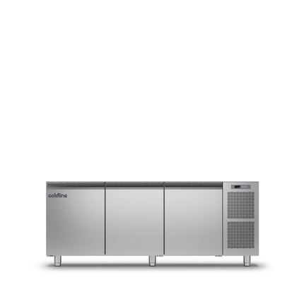 Coldline 3 Door Pizza Preparation Counter with no worktop -2•+8•C TZS17/1M