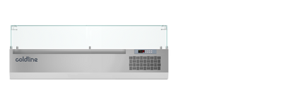 Coldline 1450mm Display Case with Glass Sneeze Guard VP14/6NL