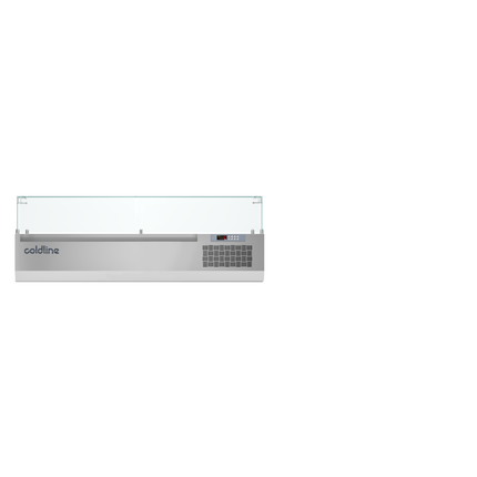 Coldline 1450mm Display Case with Glass Sneeze Guard VP14/6NL