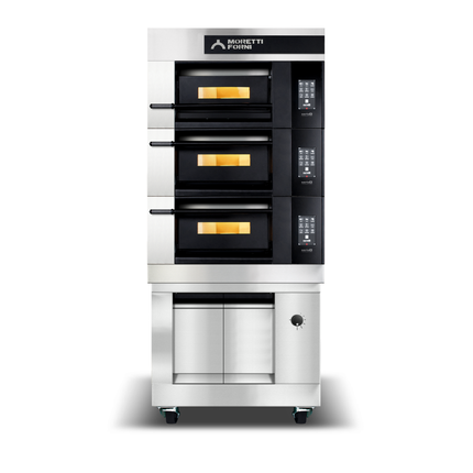 Moretti Forni serieX Triple Deck Oven on Prover 475 x 735mm COMP X50E/3/L