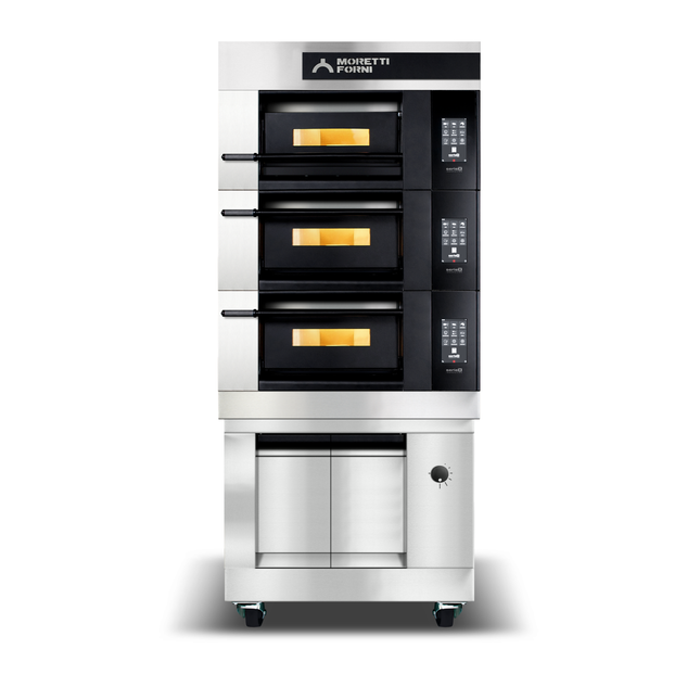 Moretti Forni serieX Triple Deck Oven on Prover 475 x 735mm COMP X50E/3/L