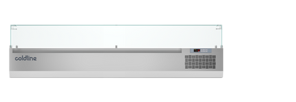 Coldline 2005mm Display Case with Glass Sneeze Guard VP20/9NL