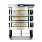 Moretti Forni serieS Triple Deck Bakery Oven on Stand 950 x 735mm COMP S100E/3A/S