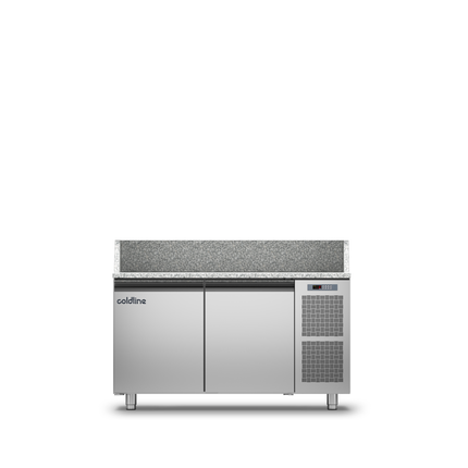 Coldline 2 Door Pizza Preparation Counter with Granite worktop -2•+8•C TZ13/1M