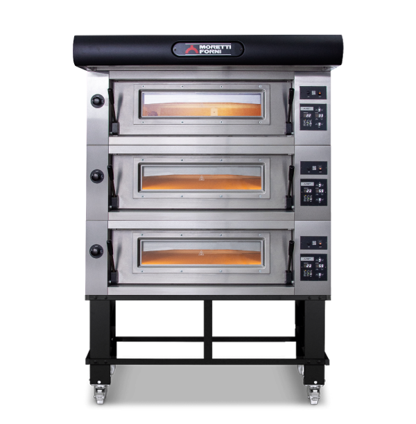 Moretti Forni Amalfi Triple Deck Oven on Stand 950 x 1035mm COMP C/3/SP
