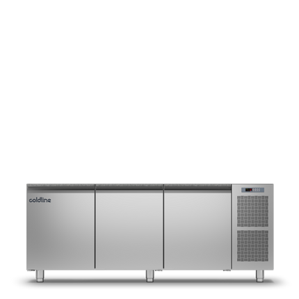 Coldline 3 Door Pizza Preparation Counter with no worktop -2•+8•C TZS17/1M