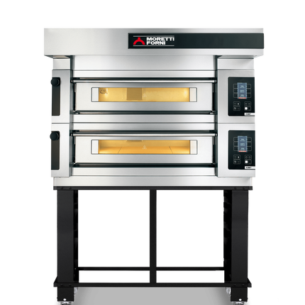 Moretti Forni serieS Double Deck Bakery Oven on Stand 950 x 735mm COMP S100E/2A/S