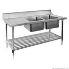 Modular Systems DSBD7-1800R/A Right Inlet Double Sink Dishwasher Bench 1800mm
