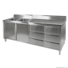 Modular Systems Kitchen Tidy Cabinet With Double Left Sinks - DSC-2100L-H