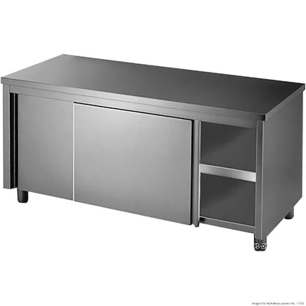 Modular Systems DTHT-1200-H 1200mm Stainless Steel Kitchen Tidy Workbench Cabinet