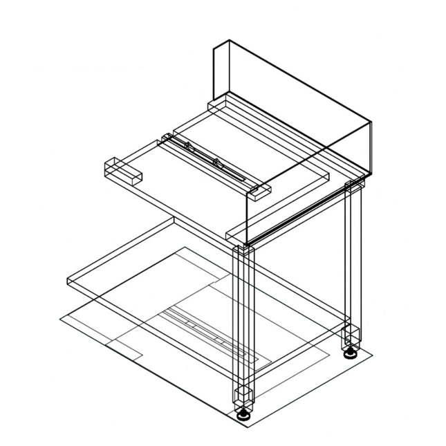 Fagor Stainless Steel Corner Bench W/ Introduction Of Baskets By The Right Side E-90D