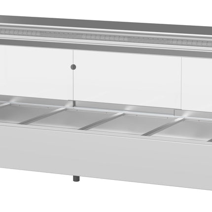 Woodson 6 Module Square Glass Hot Food Display W.HFSQ26