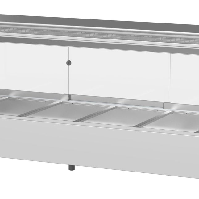 Woodson 6 Module Square Glass Hot Food Display W.HFSQ26