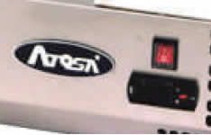 Atosa VRX GN1/4 x 5 Glass Salad Bench Countertop Prep Fridge 1200/330 ESL3880