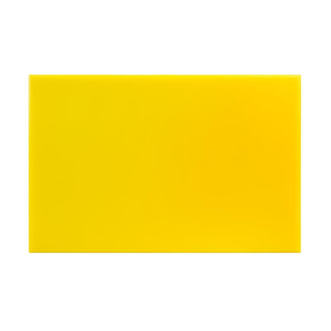 Hygiplas Antibacterial High Density Chopping Board Yellow - 455x305x12mm