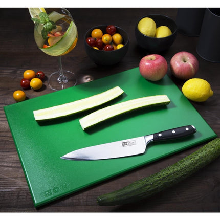 Hygiplas Antibacterial High Density Chopping Board Green - 455x305x12mm