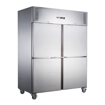 FED-X S/S Four Door Upright Freezer XURF1410S2V - XURF1410S2V