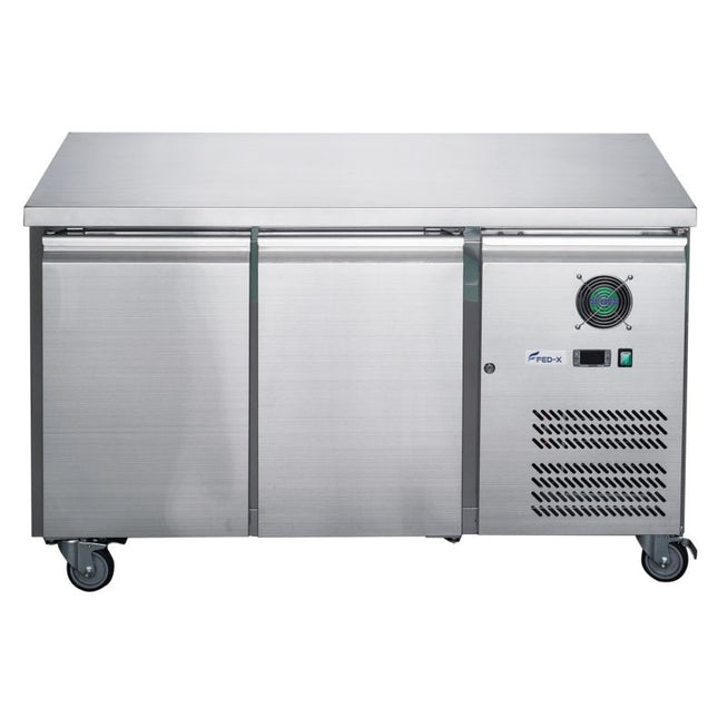 FED-X S/S Two Door Bench Freezer XUB6F13S2V - XUB6F13S2V