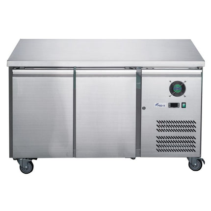 FED-X S/S Two Door Bench Fridge XUB6C13S2V - XUB6C13S2V