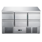 FED-X Six Drawer Compact Workbench Fridge XGNS1300-6D - XGNS1300-6D