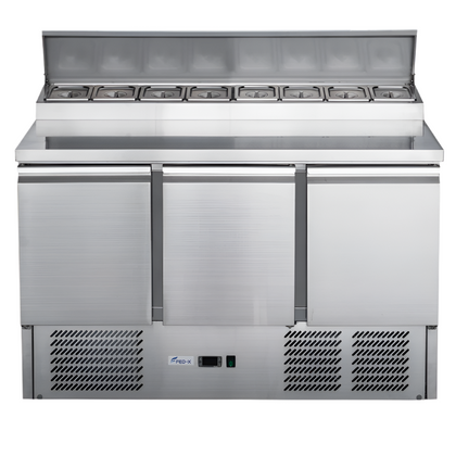 FED-X 218 L Three Door Salad Prep Fridge XGNS1300D