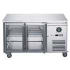 FED-X Two Glass Door Bench Fridge XUB7C13G2V - XUB7C13G2V